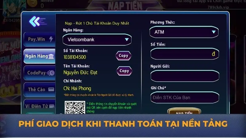 Nạp tiền 789Club nhanh chóng với các bước đơn giản nhất