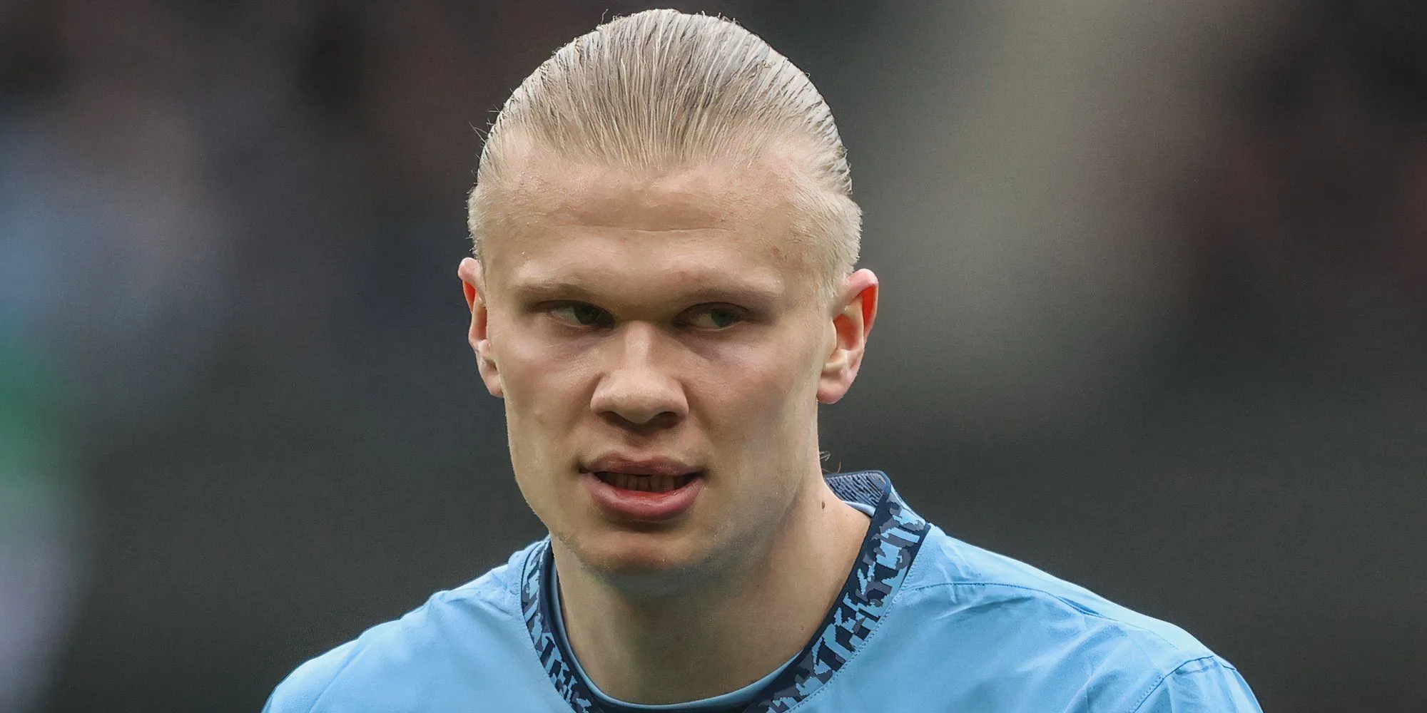 Cầu thủ Erling Haaland của Manchester City thi đấu tại bóng đá Anh