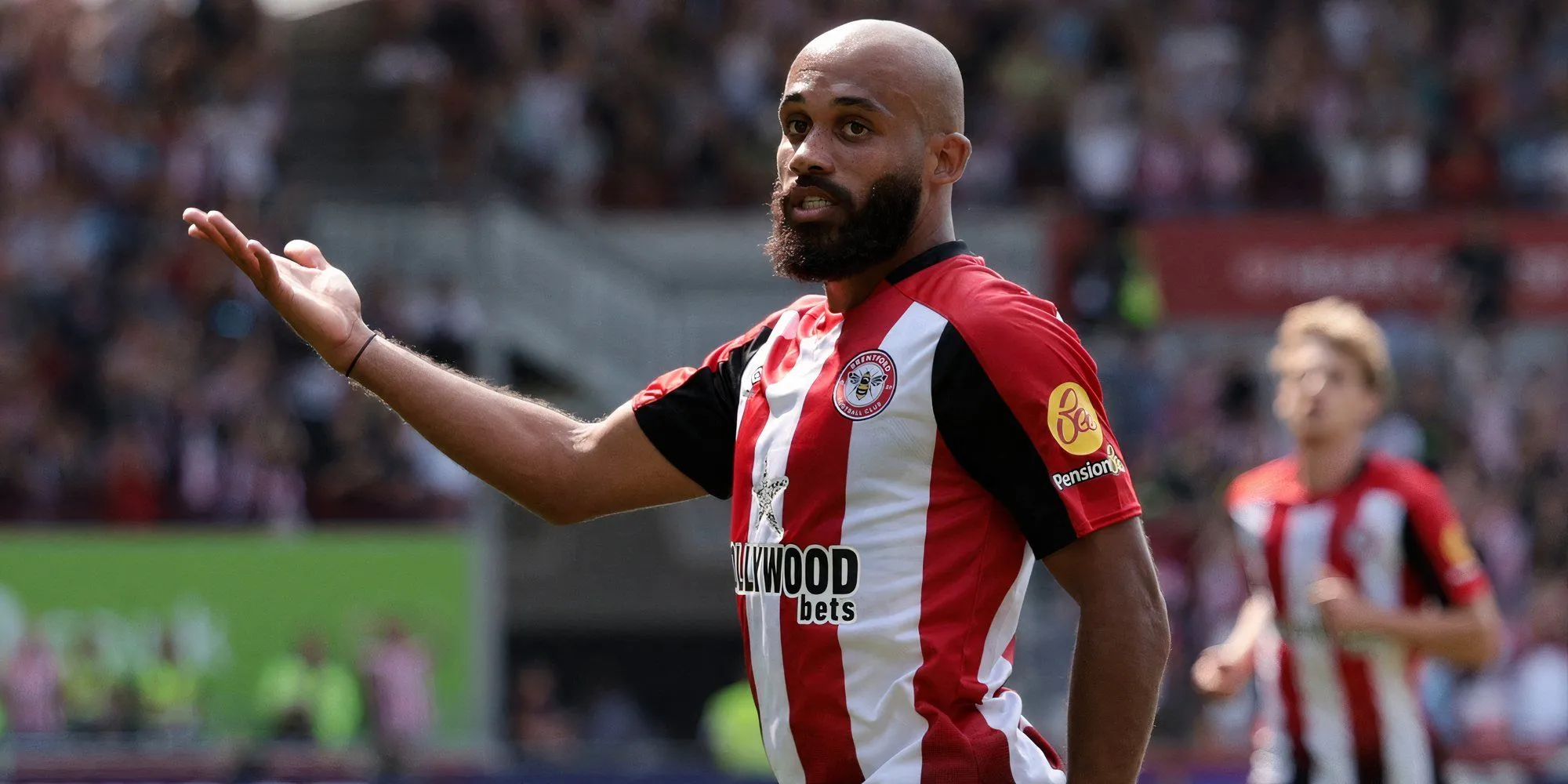 Bryan Mbeumo, tiền đạo của Brentford đang được Manchester United quan tâm chuyển nhượng