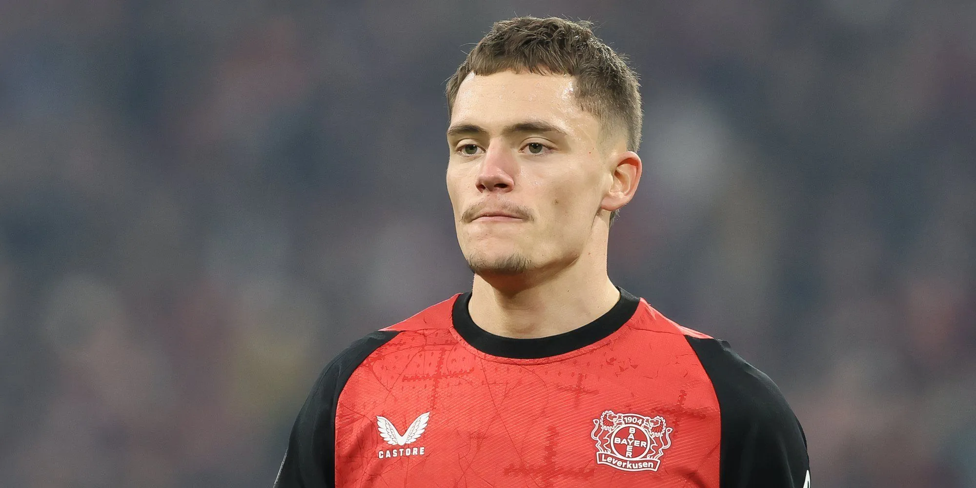 Florian Wirtz khi còn thi đấu cho Bayer Leverkusen trước tin đồn chuyển tới Liverpool