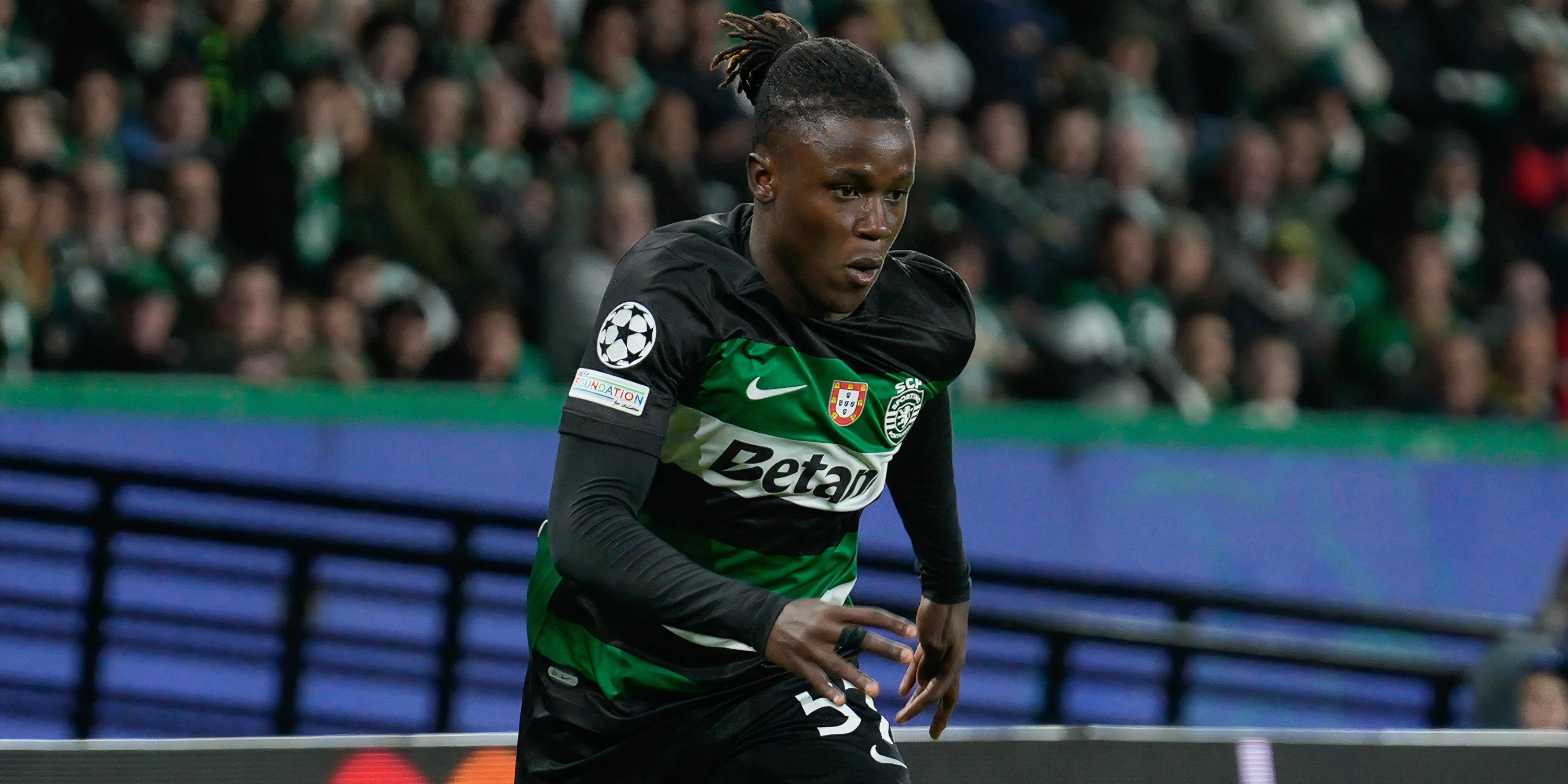 Geovany Quenda trong màu áo Sporting