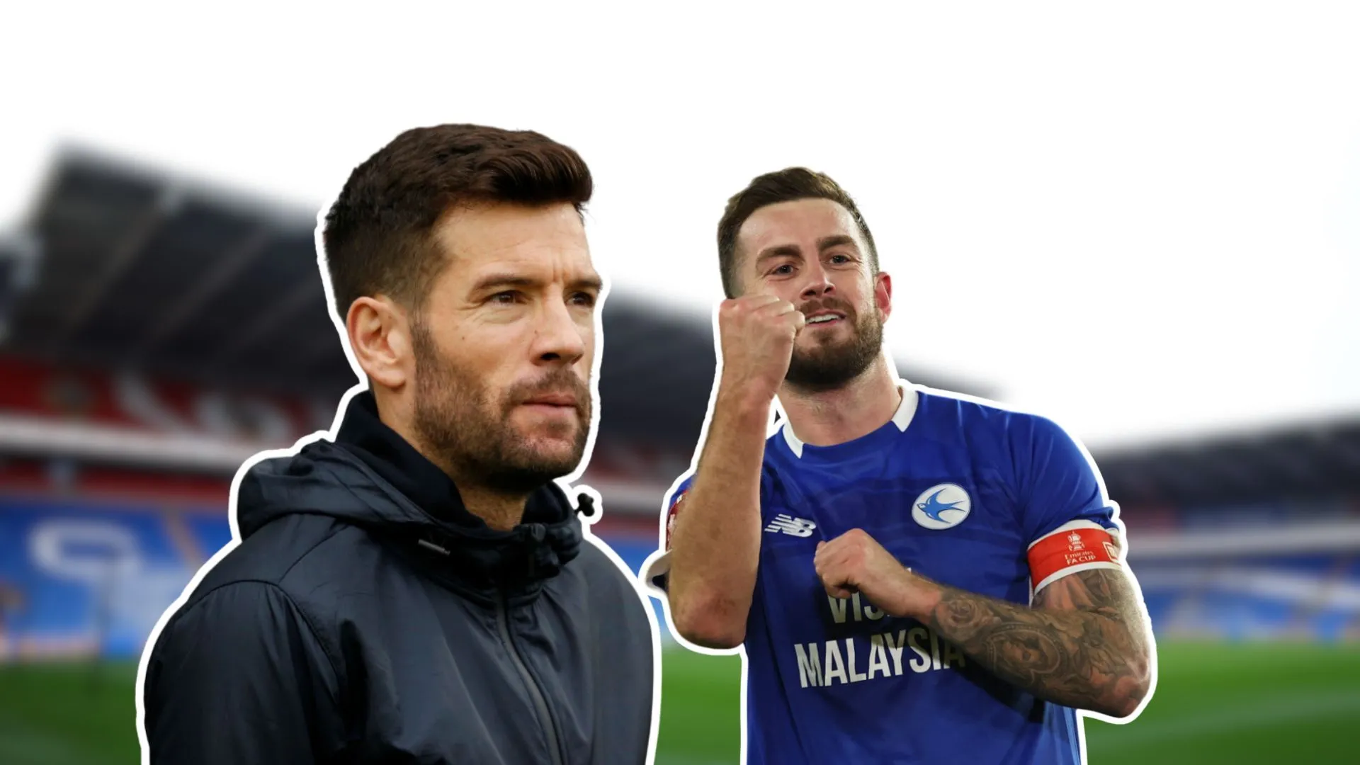 Joe Ralls trên sân tập của Cardiff City