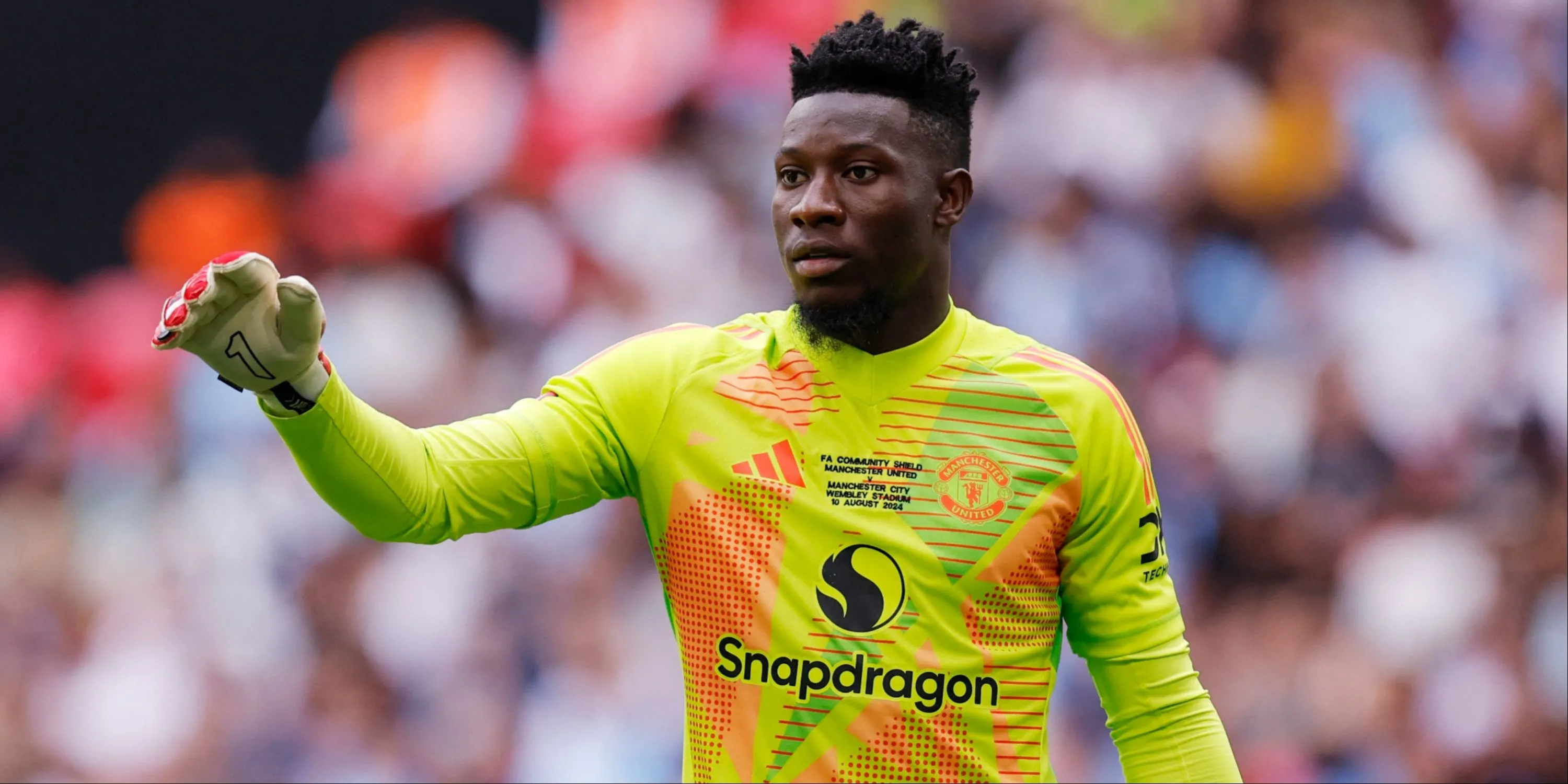 Thủ môn Andre Onana của Manchester United trong trận đấu