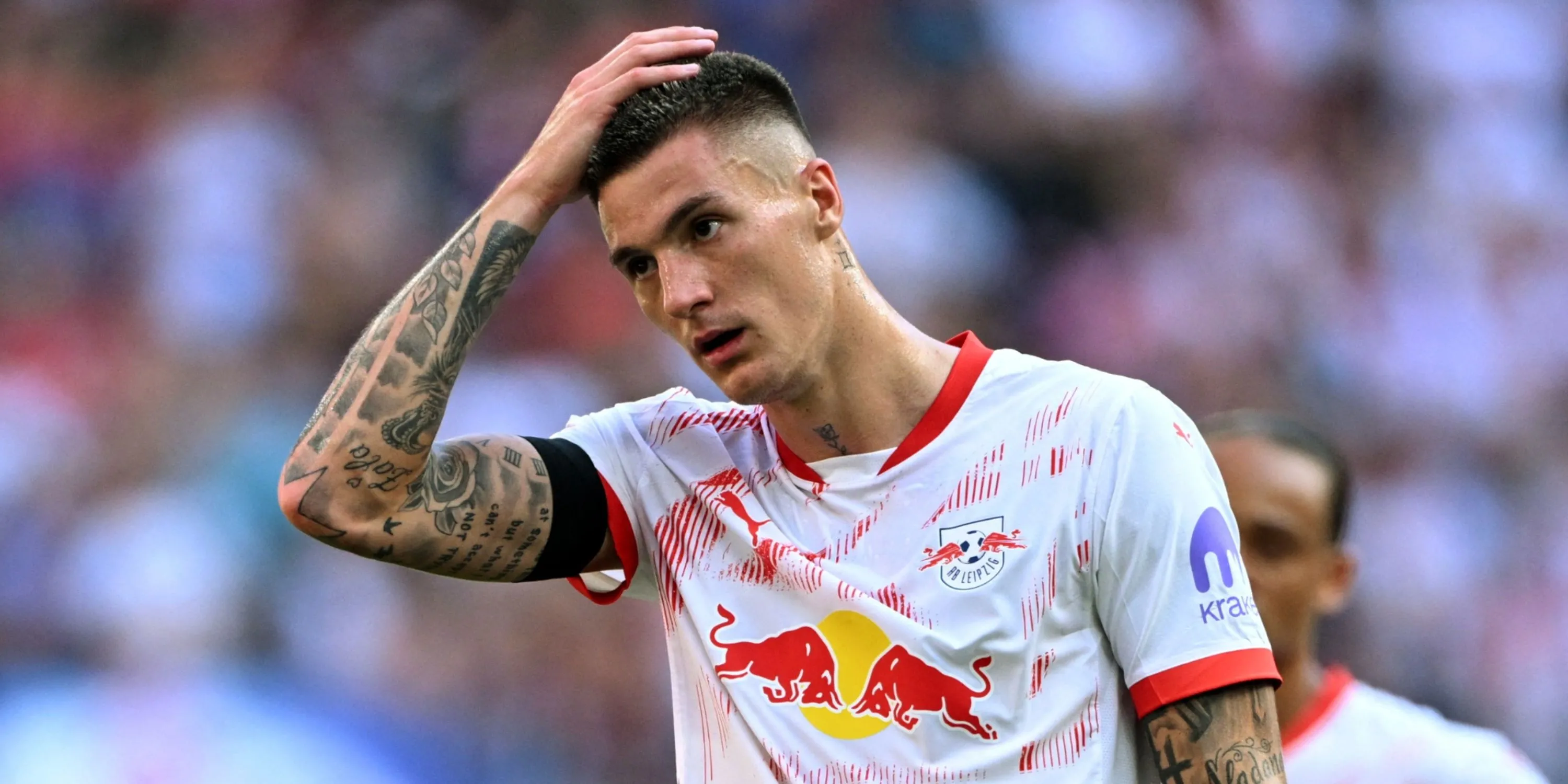 Tiền đạo Benjamin Sesko của RB Leipzig, mục tiêu tiềm năng của Manchester United sau khi hụt Liam Delap