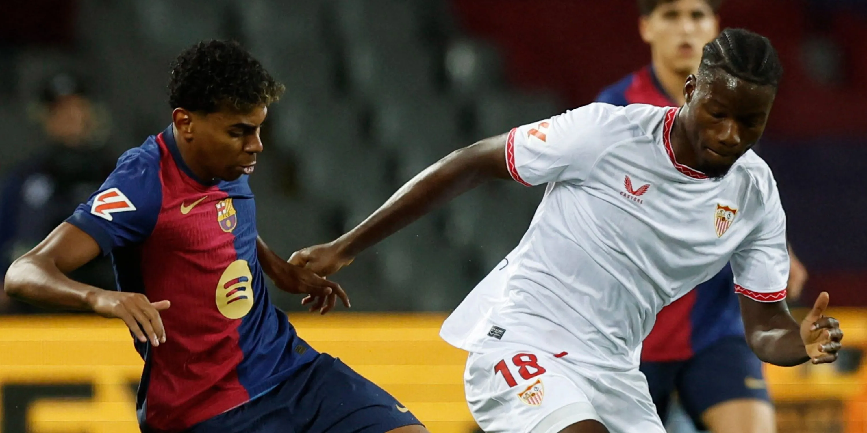 Tiền vệ Lucien Agoume trong màu áo Sevilla tại La Liga