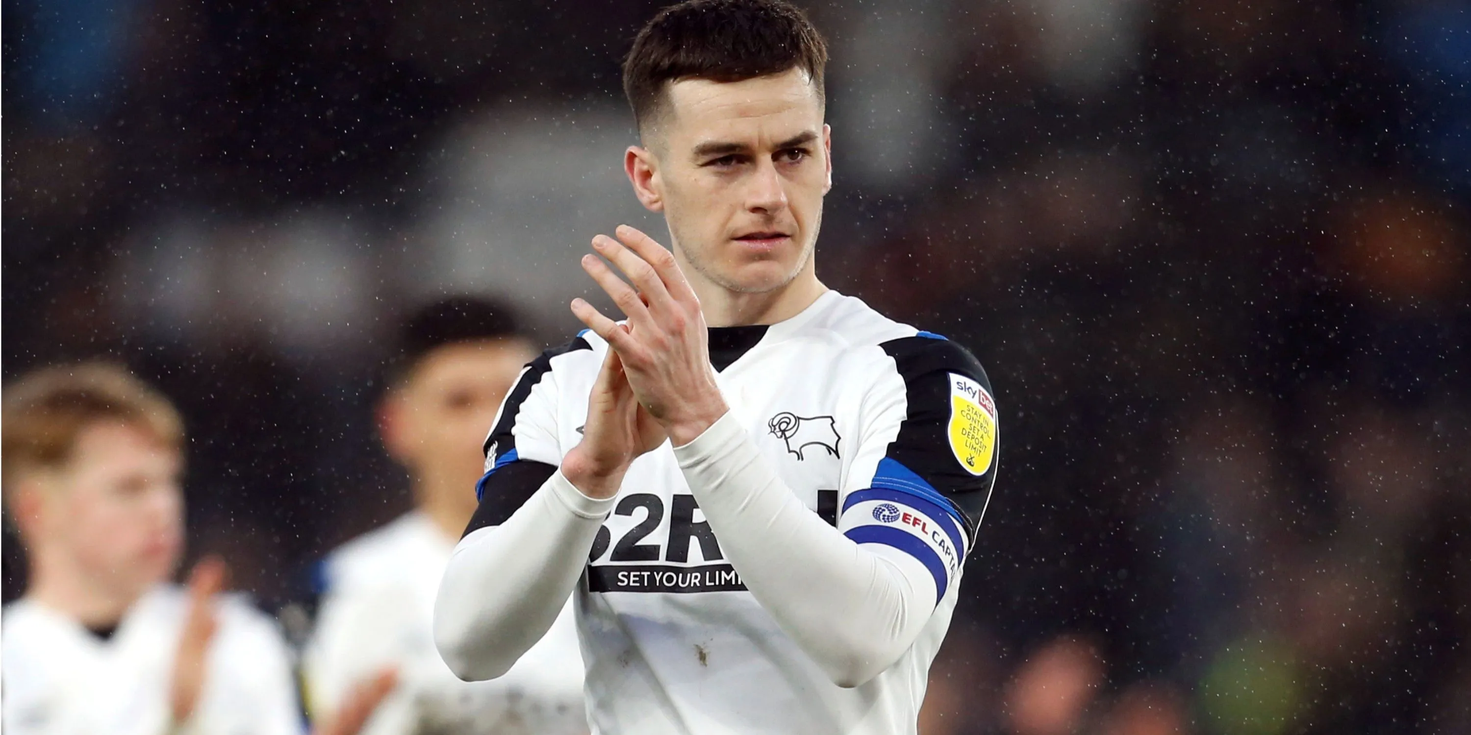 Tom Lawrence khi còn thi đấu cho Derby County