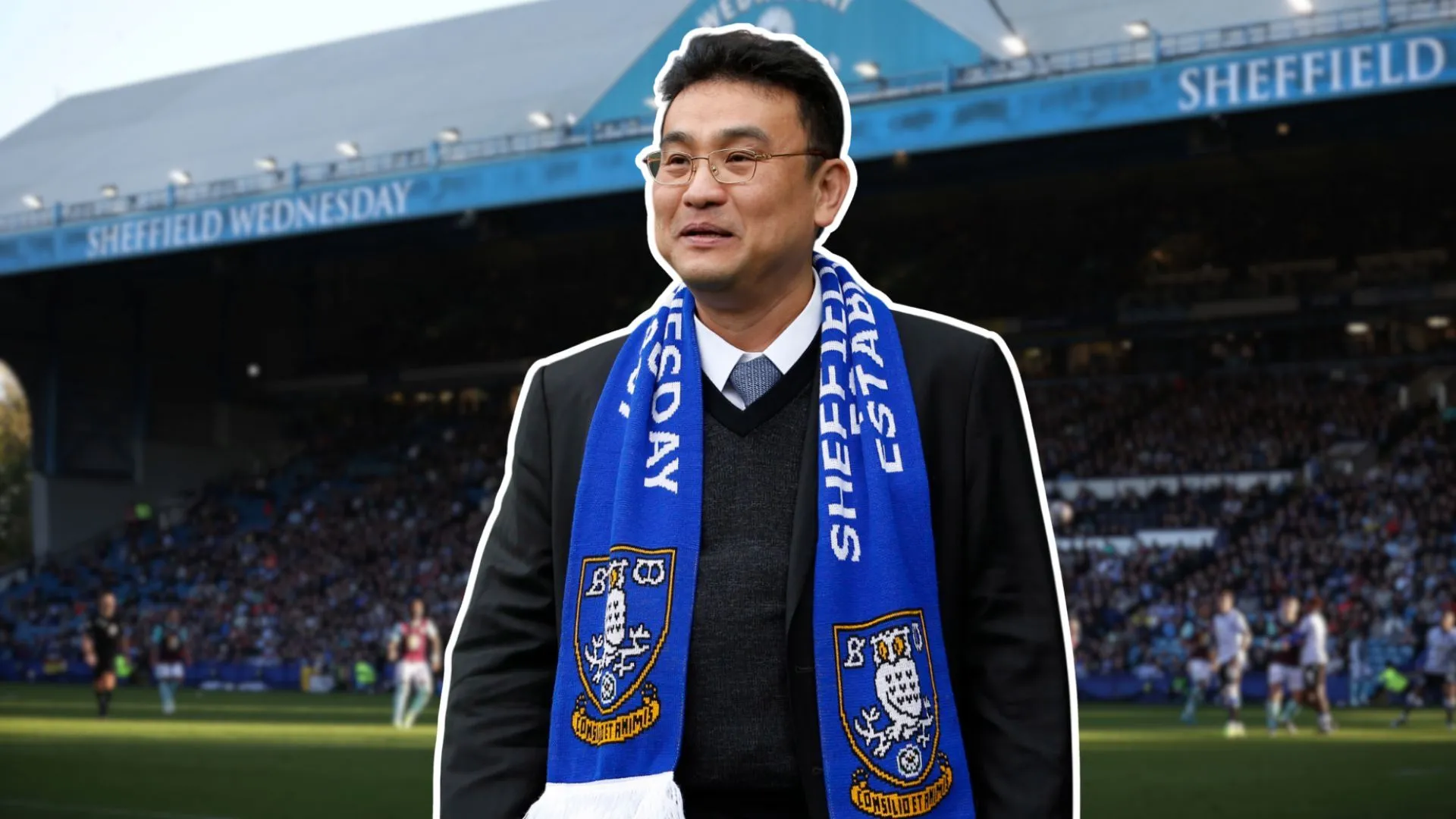 Chủ tịch Dejphon Chansiri của Sheffield Wednesday tại sân vận động Hillsborough