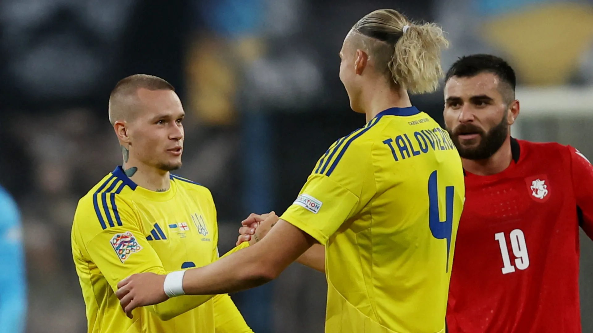 Maksym Talovierov thi đấu cho đội tuyển quốc gia Ukraine