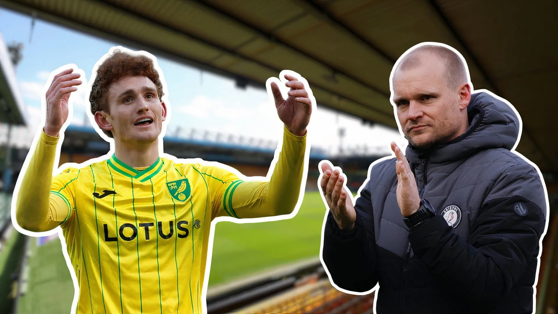 Tiền đạo Josh Sargent và HLV Liam Manning của Norwich City thảo luận