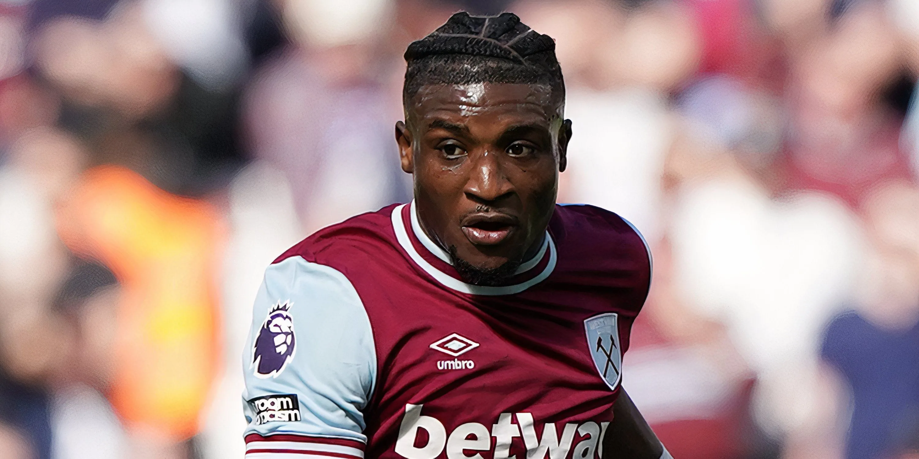 Tiền vệ Mohammed Kudus thi đấu cho West Ham, mục tiêu chuyển nhượng của Tottenham