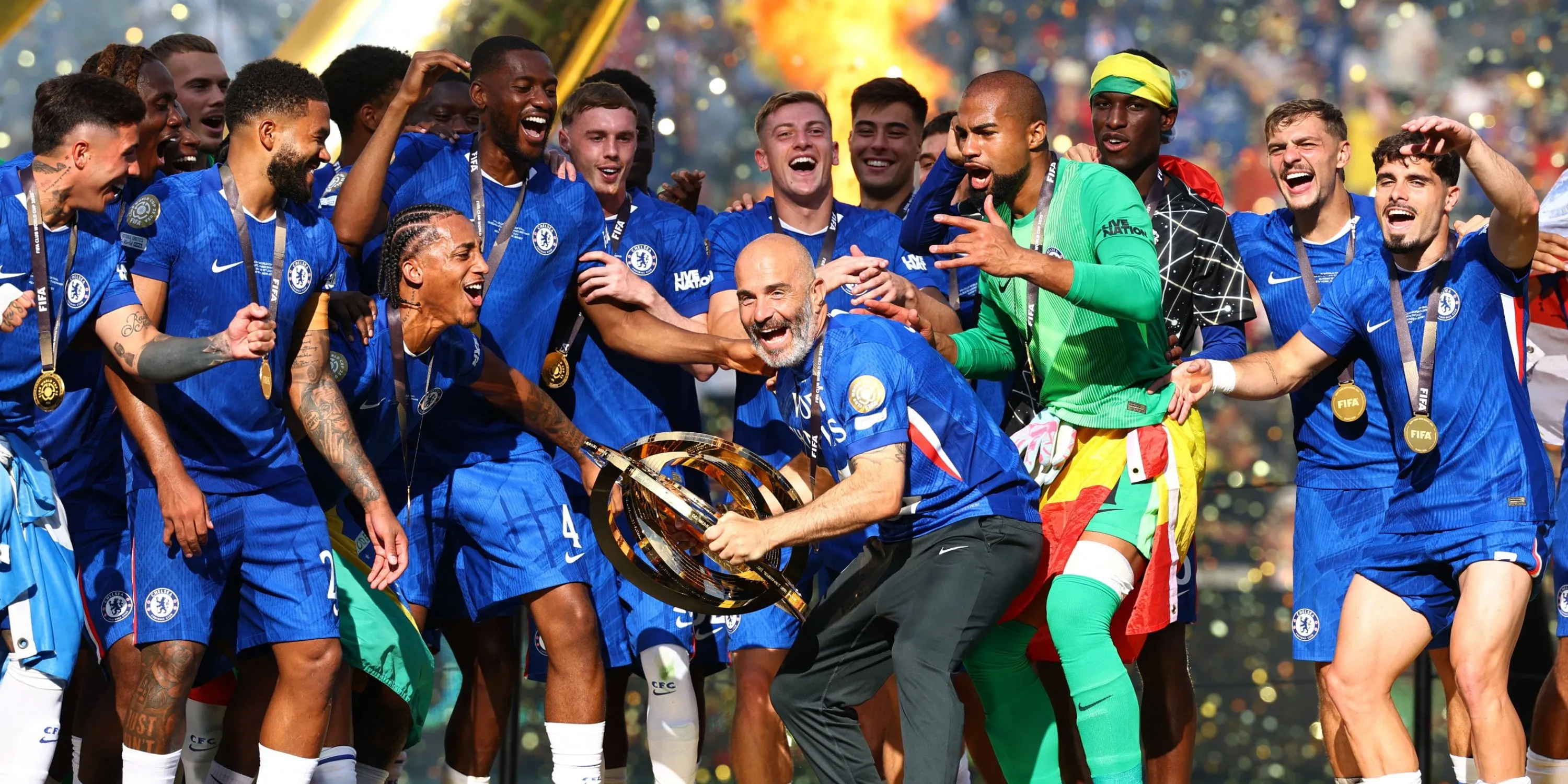 Chelsea ăn mừng chức vô địch Club World Cup trong bối cảnh Premier League 2024/25