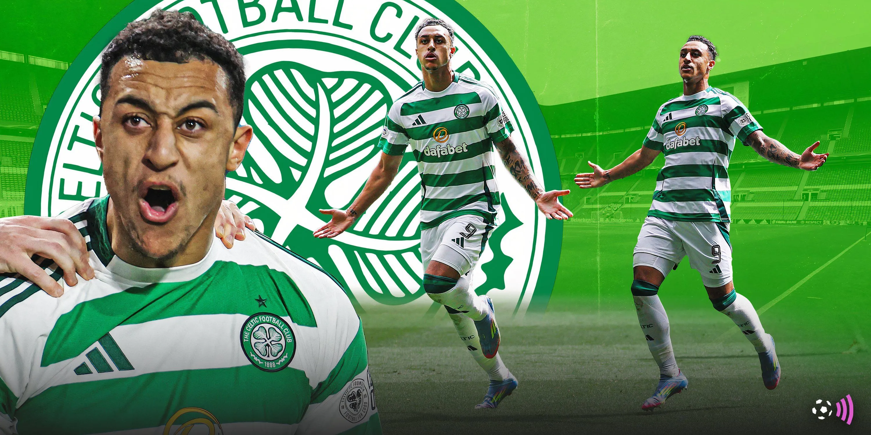 Huấn luyện viên Brendan Rodgers trao đổi với tiền đạo Adam Idah, thể hiện sự quan tâm đến hiệu suất cá nhân