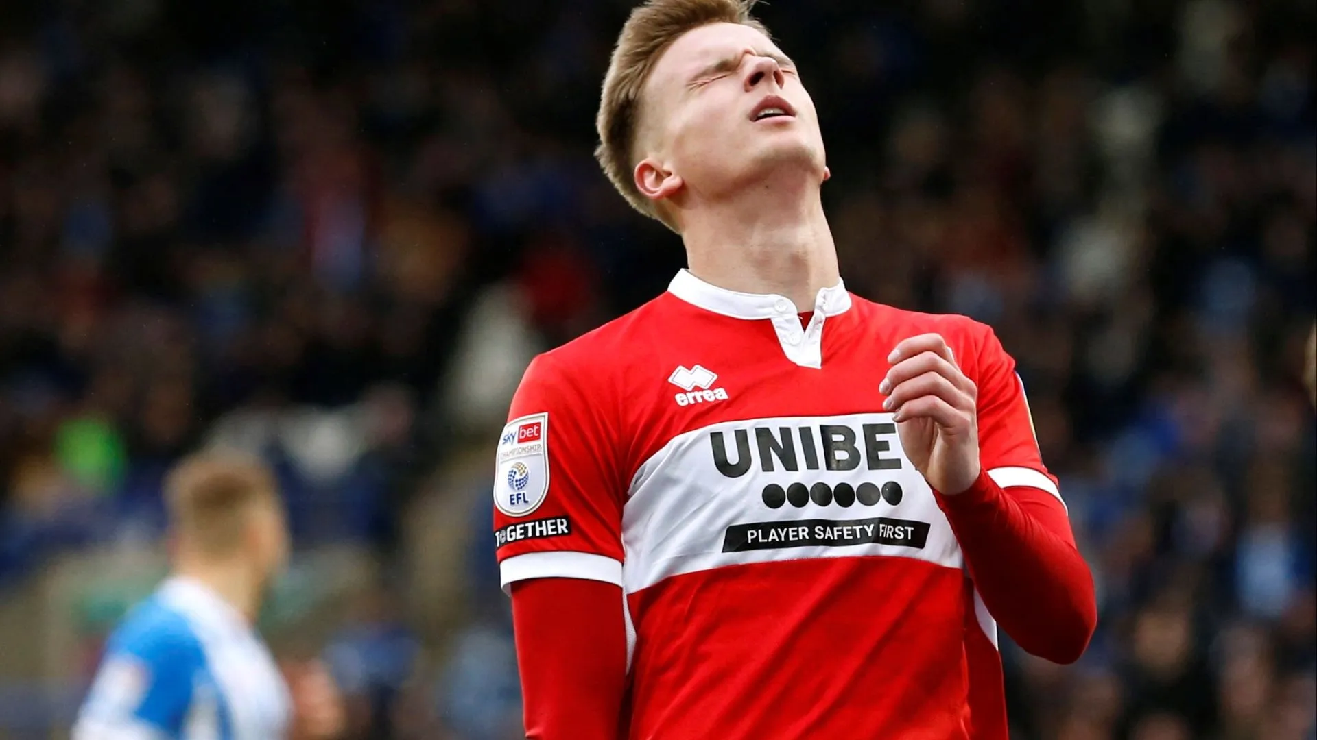 Tiền đạo Marcus Forss của Middlesbrough thi đấu trên hàng công
