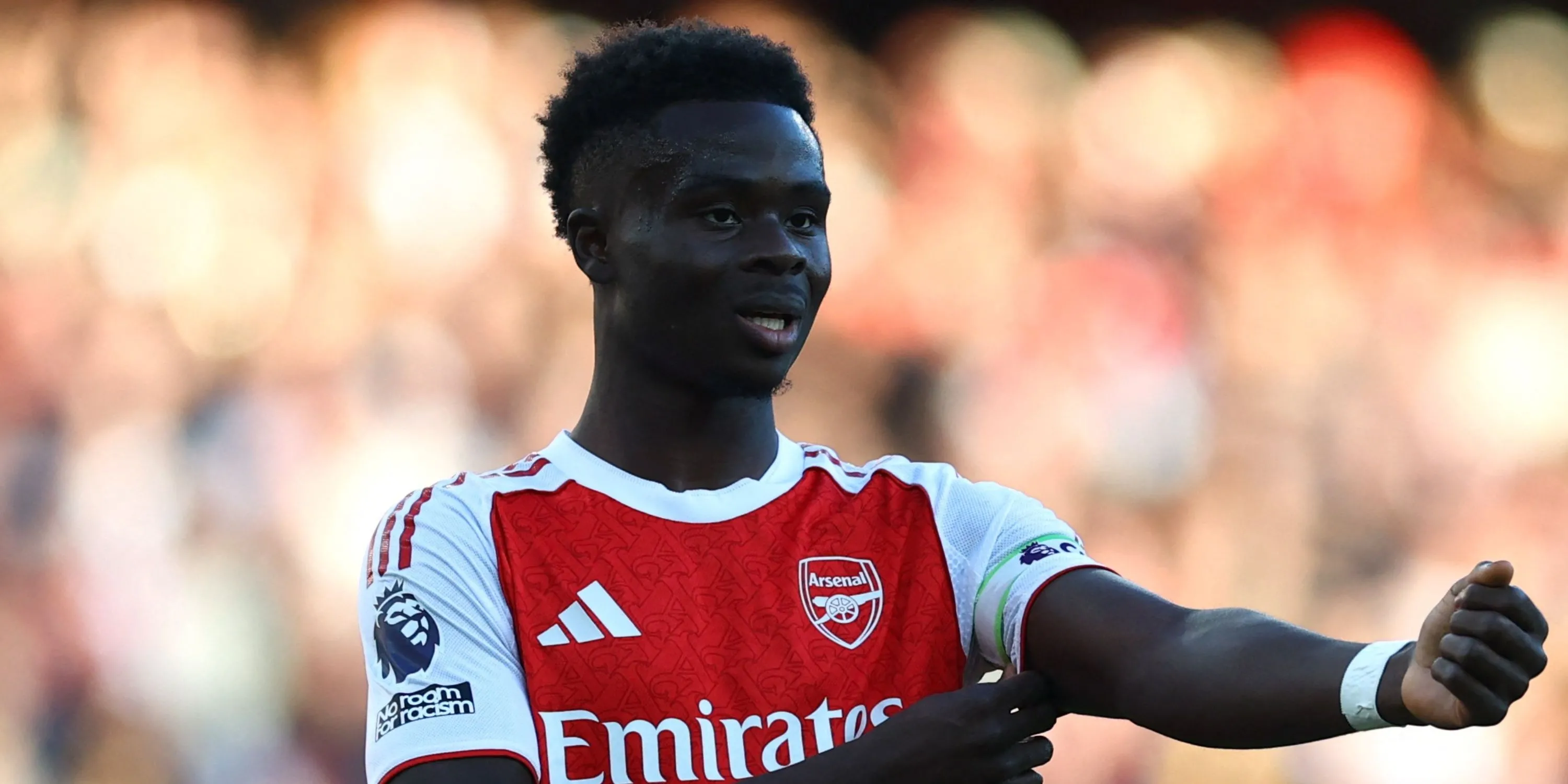 Bukayo Saka trong trận đấu Premier League gần đây